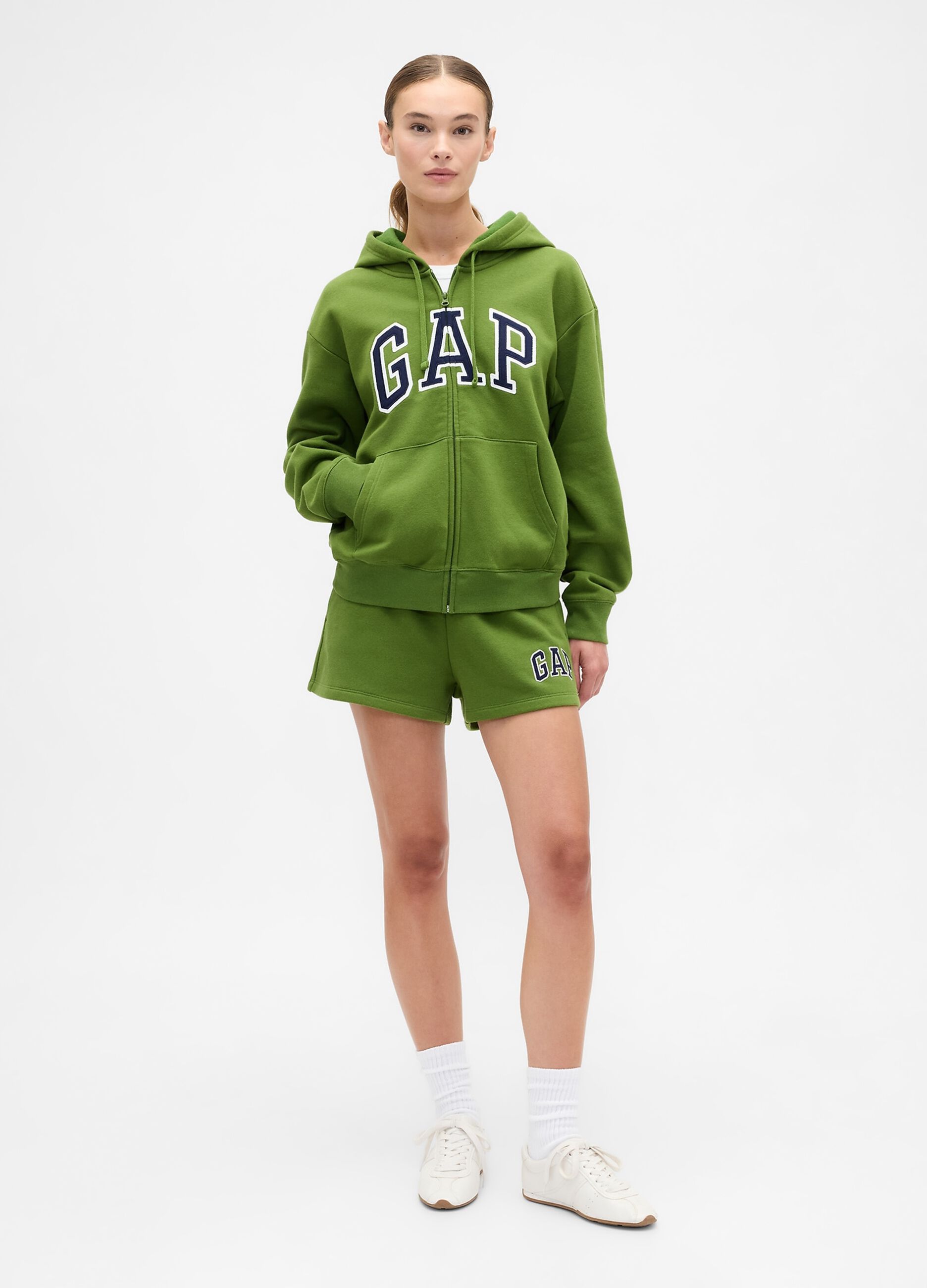 Green Full-Zip Hoodie