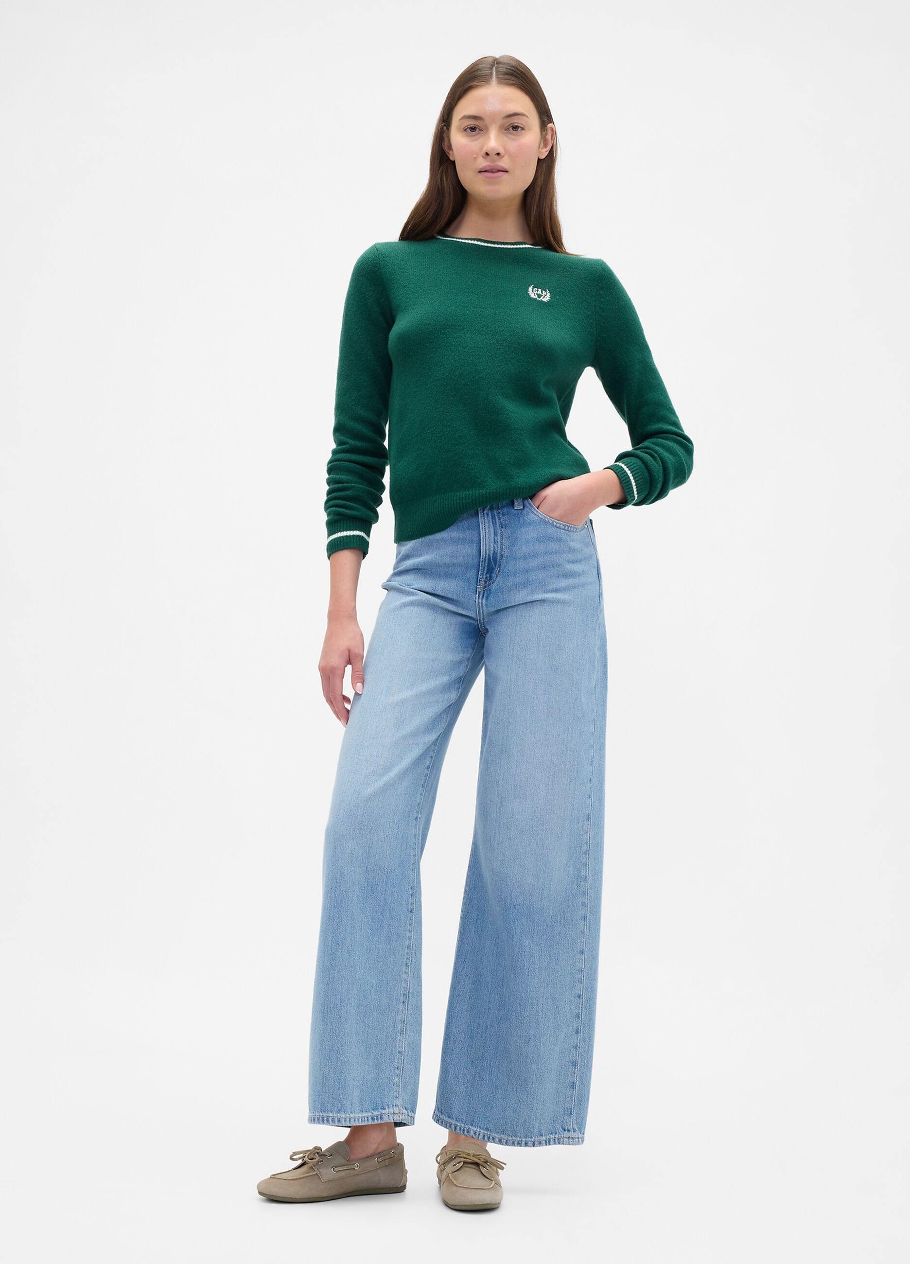 Green Crew Neck Sweater_2