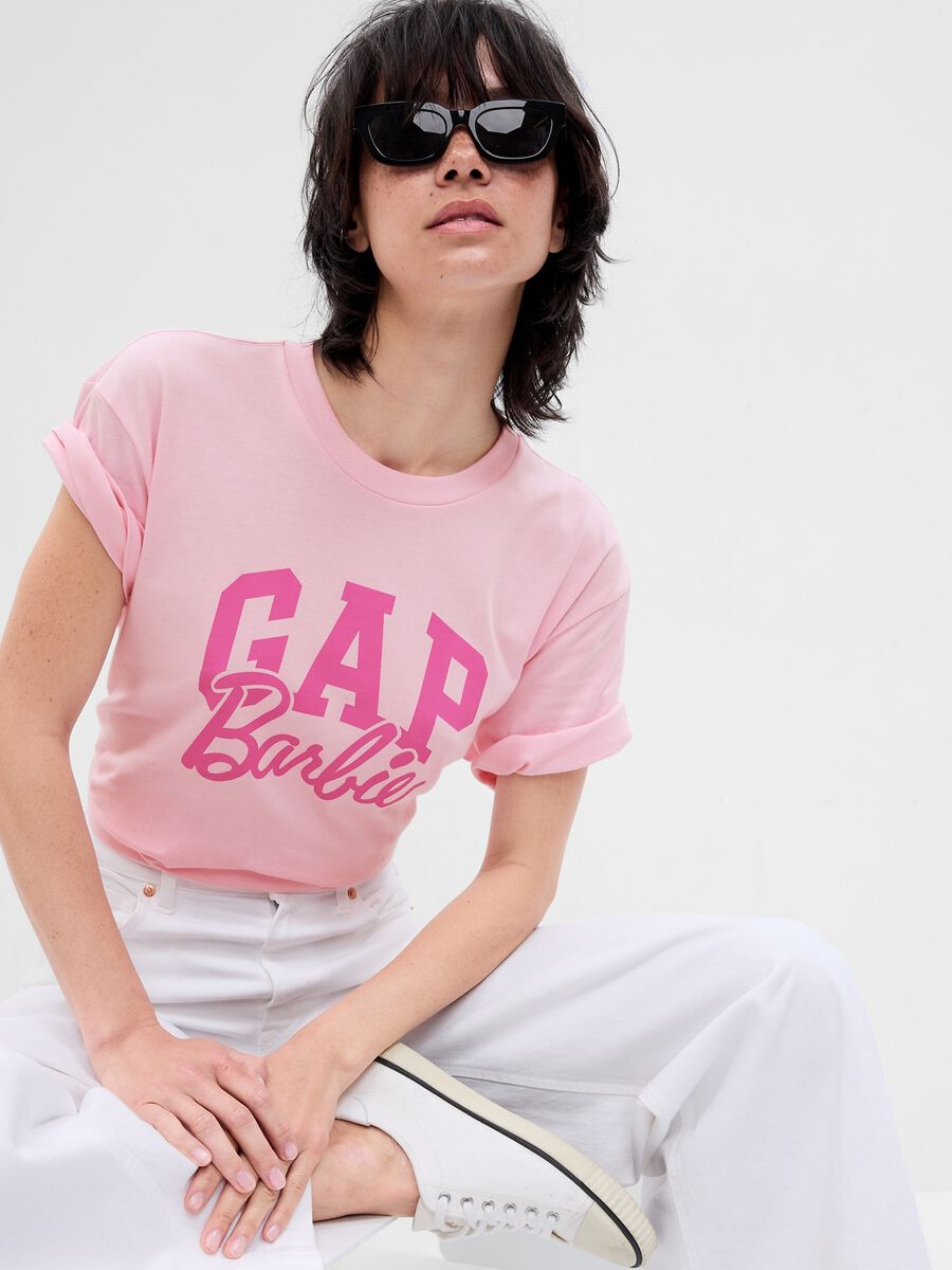 T-shirt with Barbie™ print Woman_0