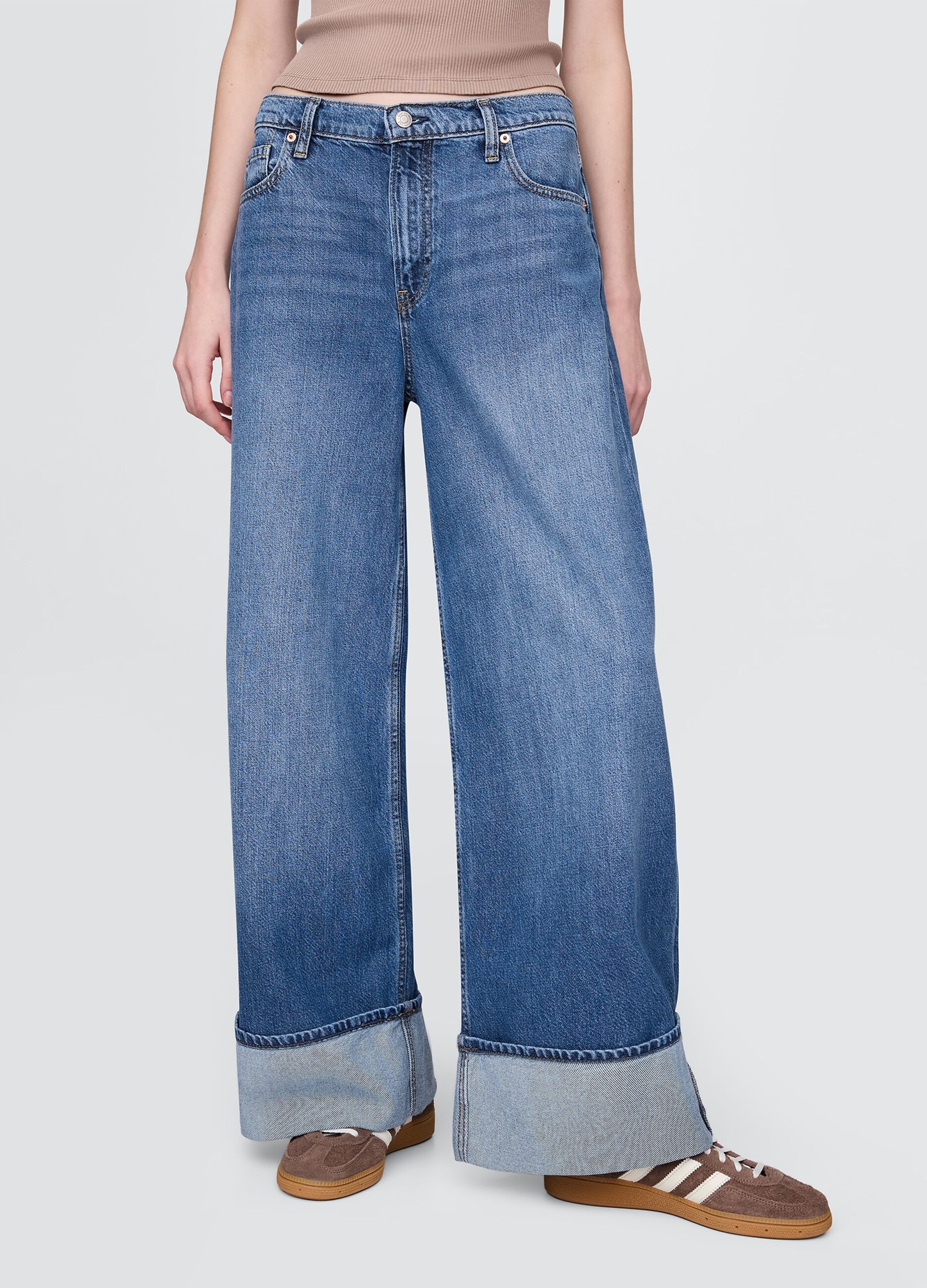 Jeans ampi in misto cotone e Lyocell Gap_1