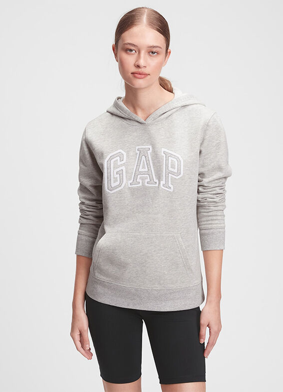 Felpa con cappuccio e ricamo logo