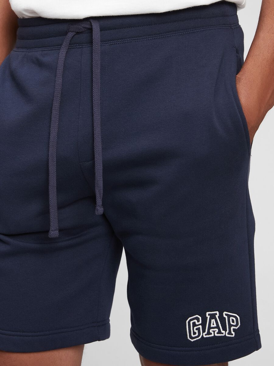 Plush Bermuda shorts with embroidered logo Man_3