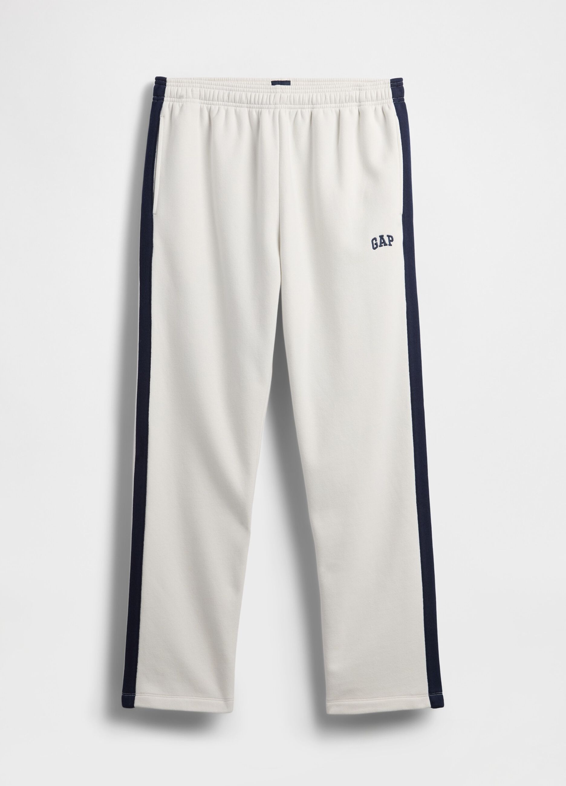 Pantaloni bianchi da uomo in misto cotone e poliestere_5