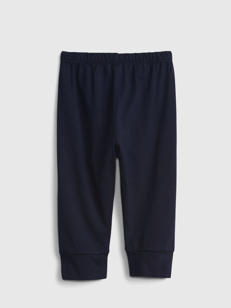 Joggers in cotton with drawstring Newborn_1