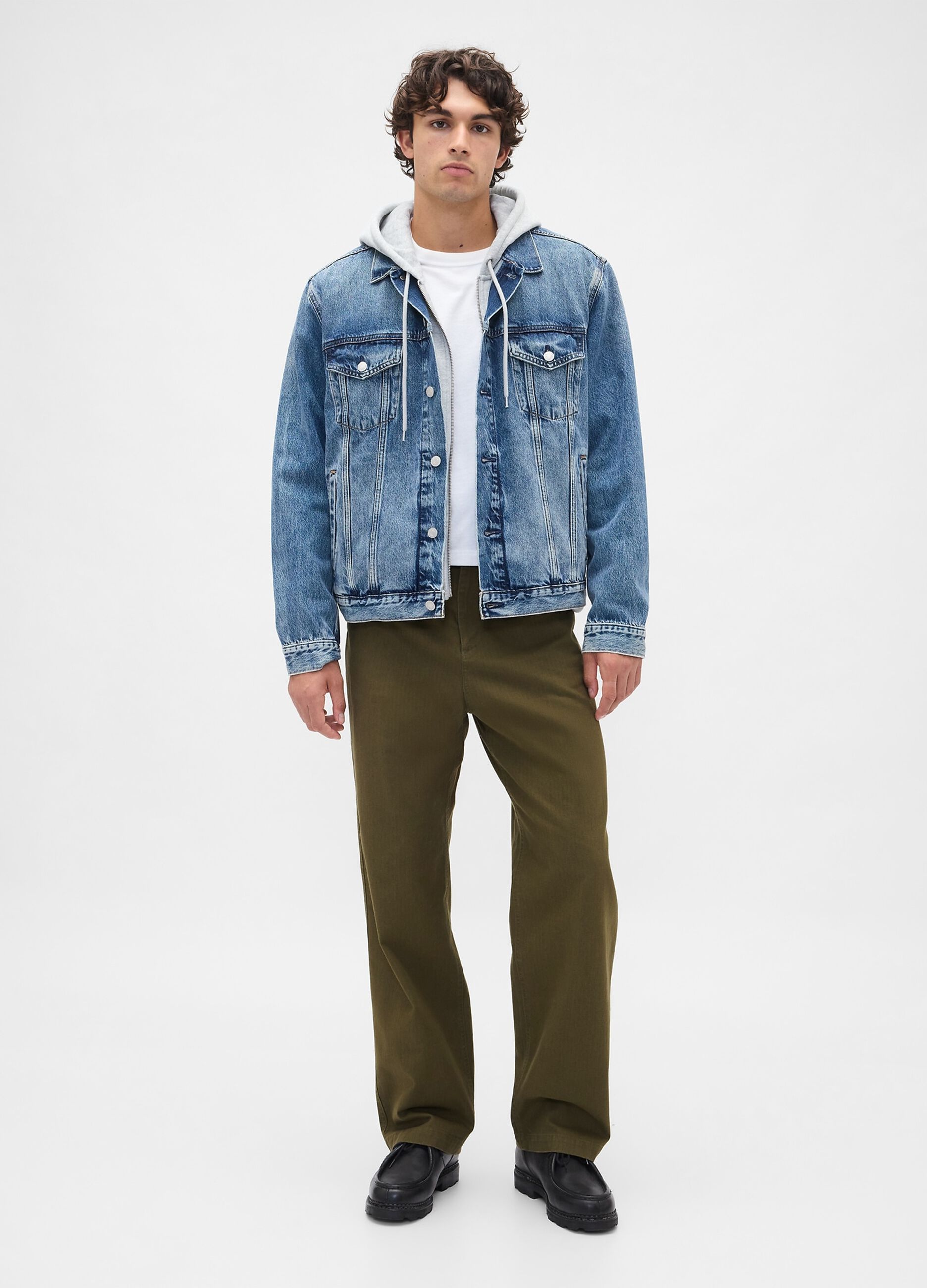 Pantaloni verdi regular in cotone