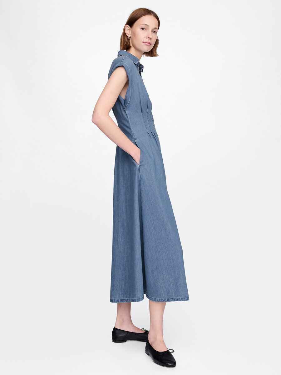 Abito lungo in denim Gap Donna_1