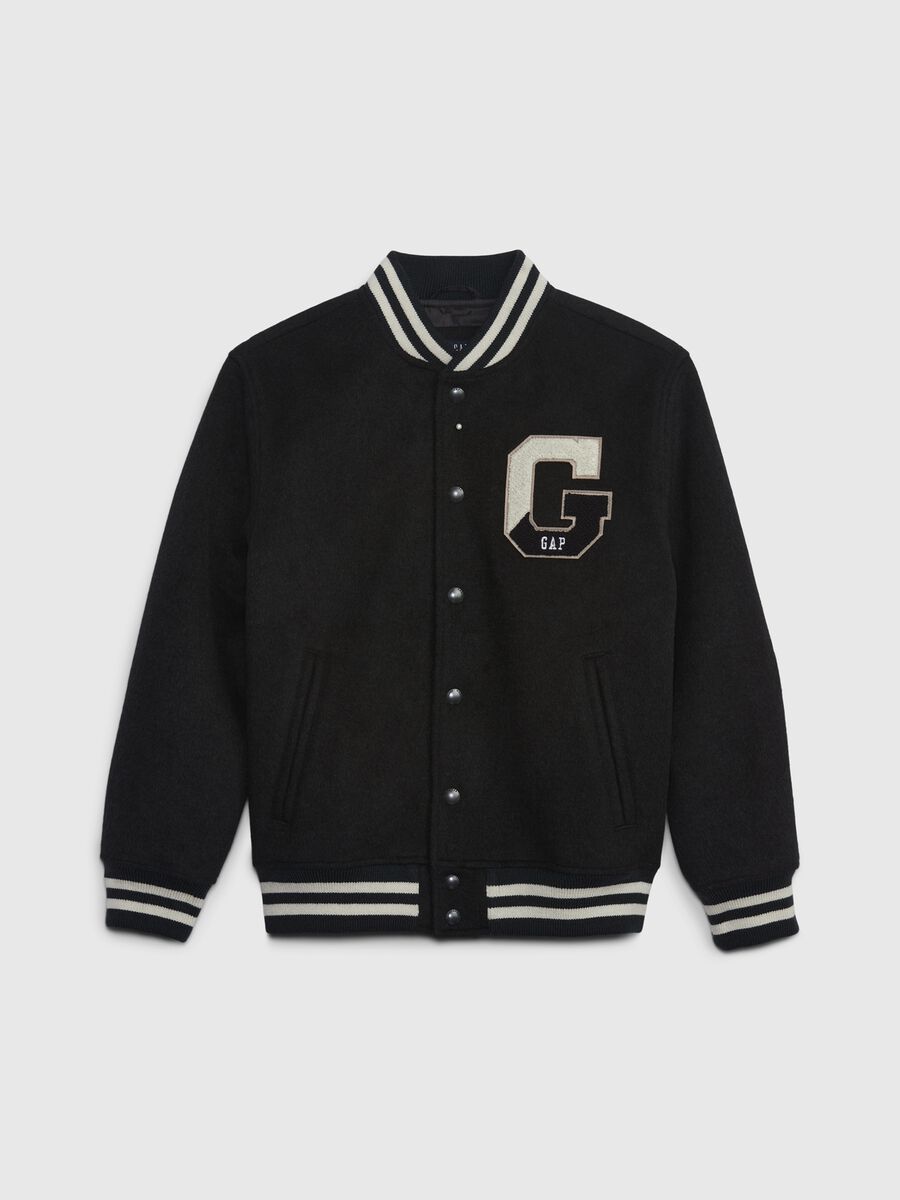 Bomber jacket with logo patch Boy_1