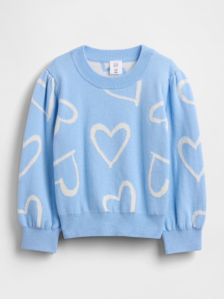 Blue cotton jumper for girls Baby Girl_0