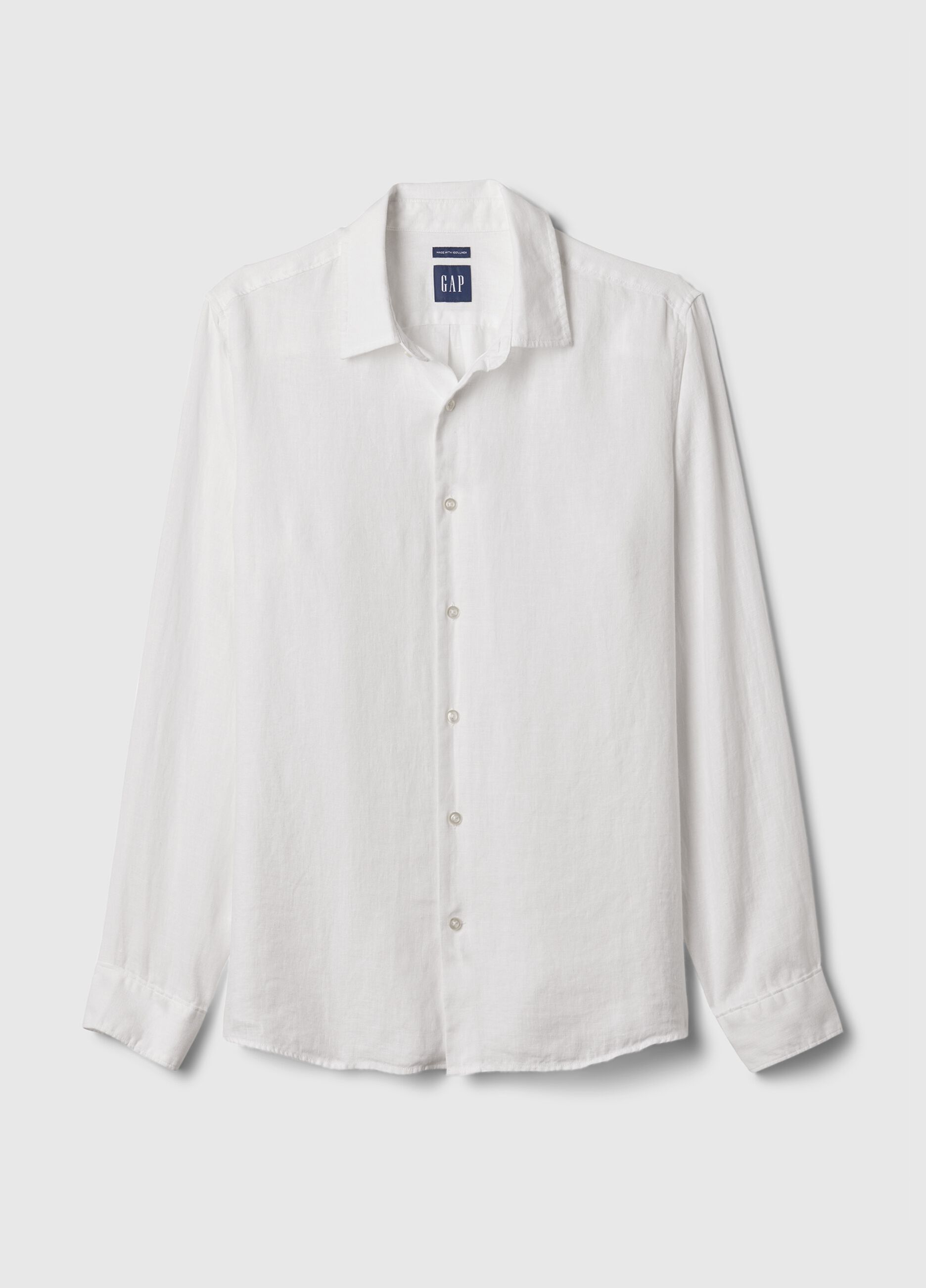 Camicia regular fit in lino_3
