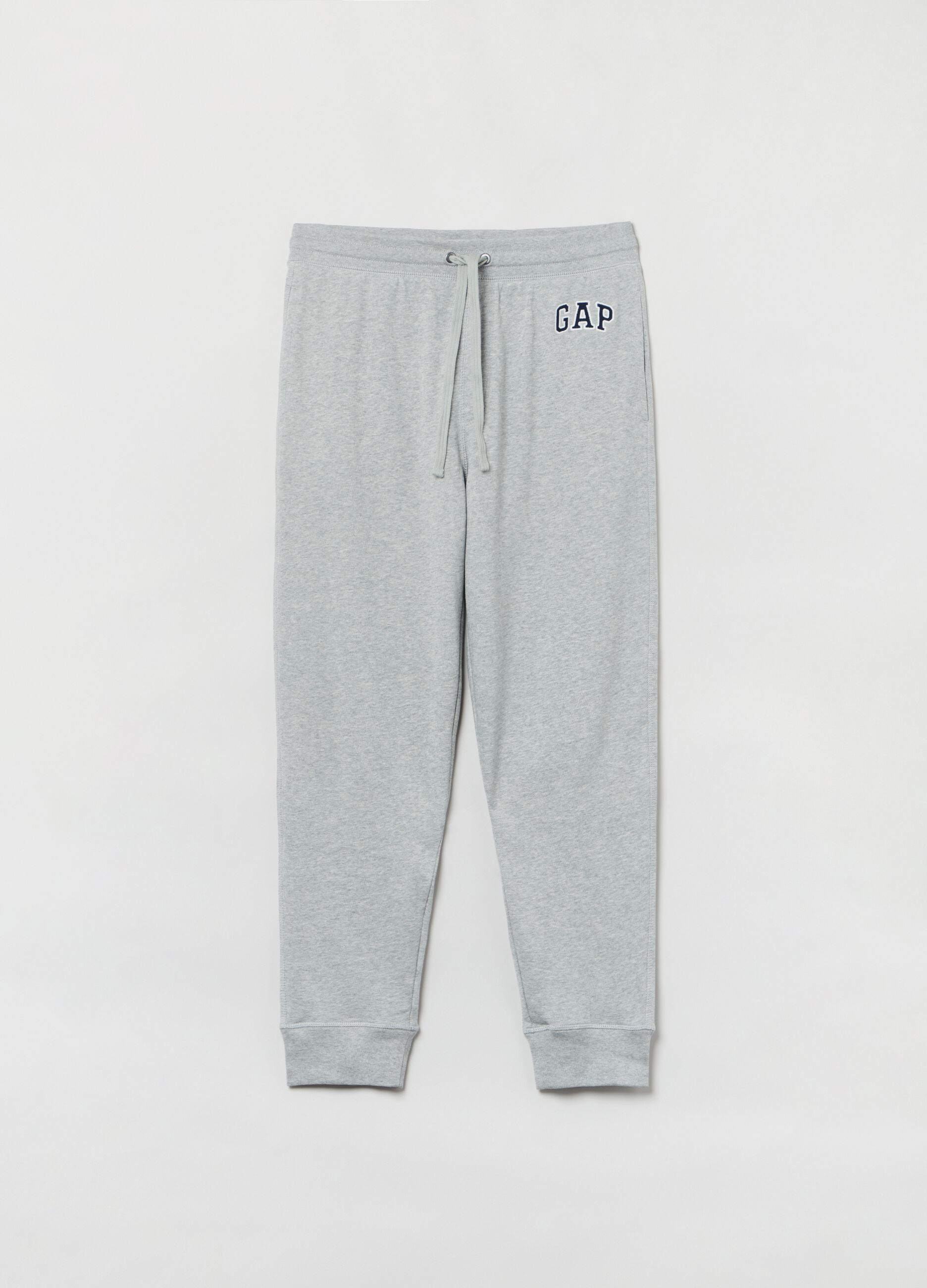 Plush joggers with logo embroidery