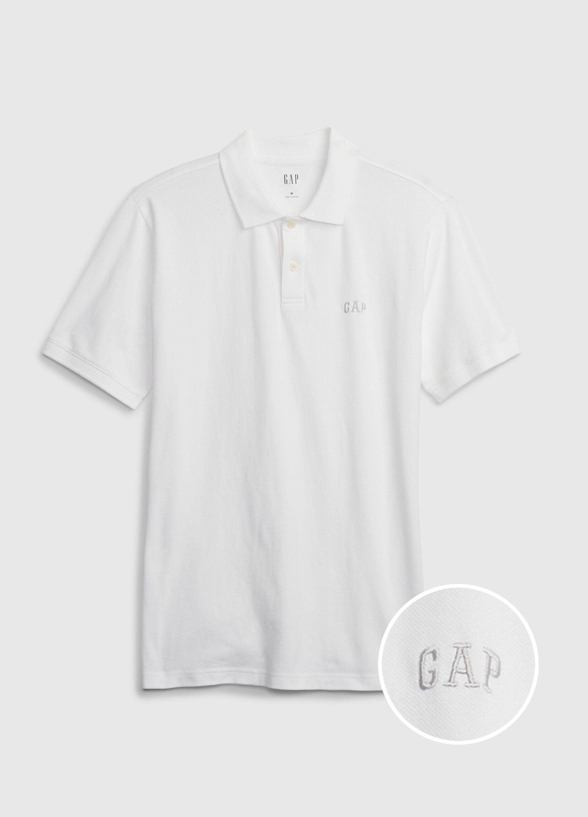 Polo in piquet con ricamo logo_1