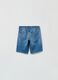 Denim Bermuda shorts with drawstring_1