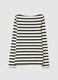 T-shirt a righe con scollo a barca_3