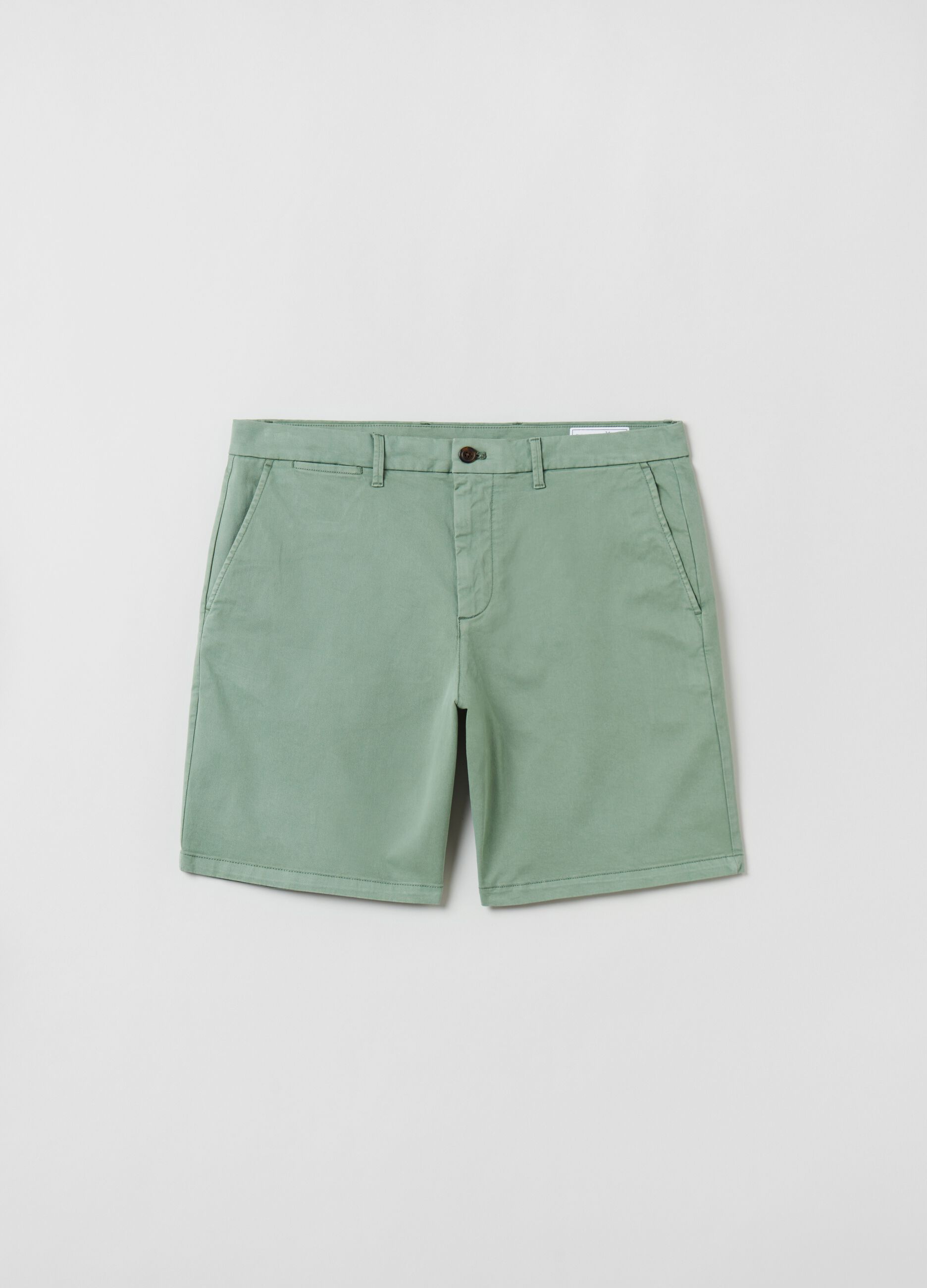 Shorts in stretch cotton