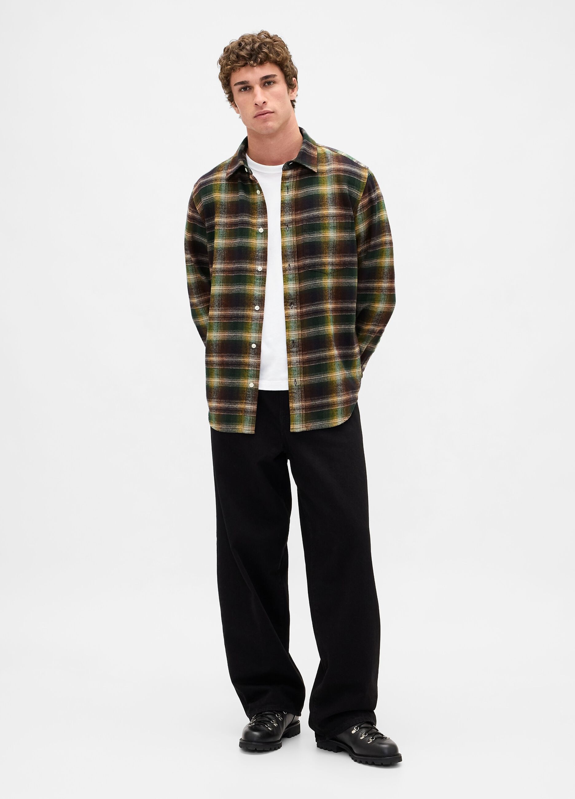 Multicolour Long-Sleeve Cotton Shirt