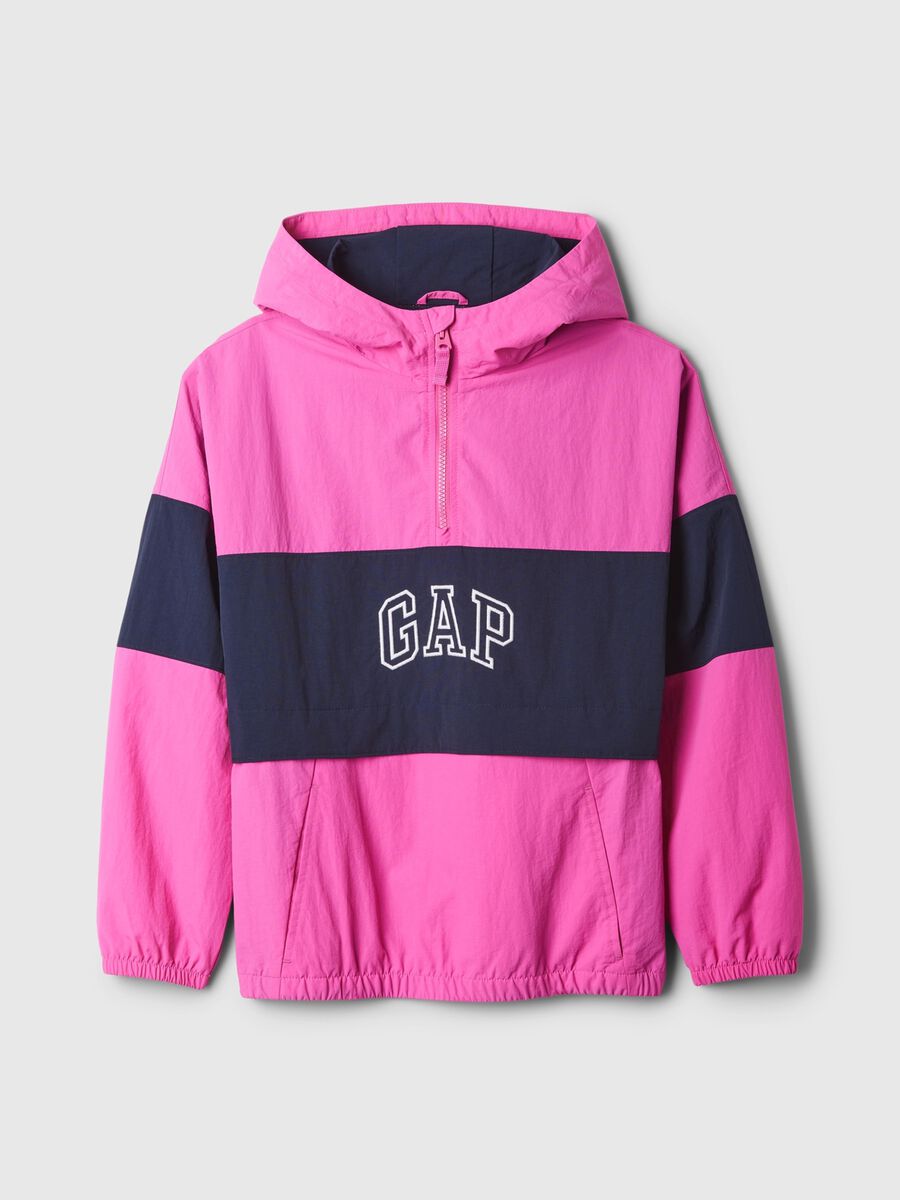 Giacca corta in nylon half-zip Bambina_4