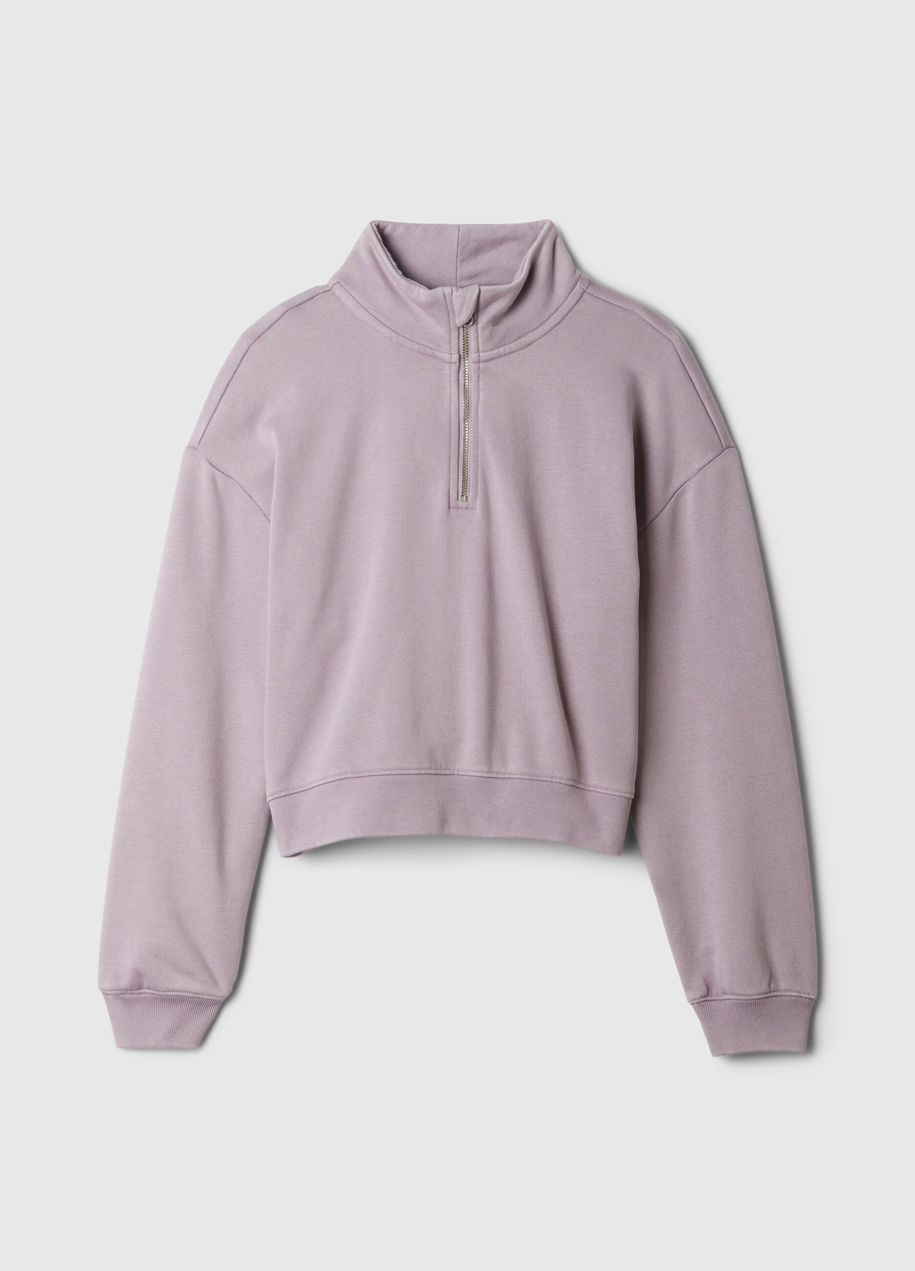 Felpa cropped half-zip_3