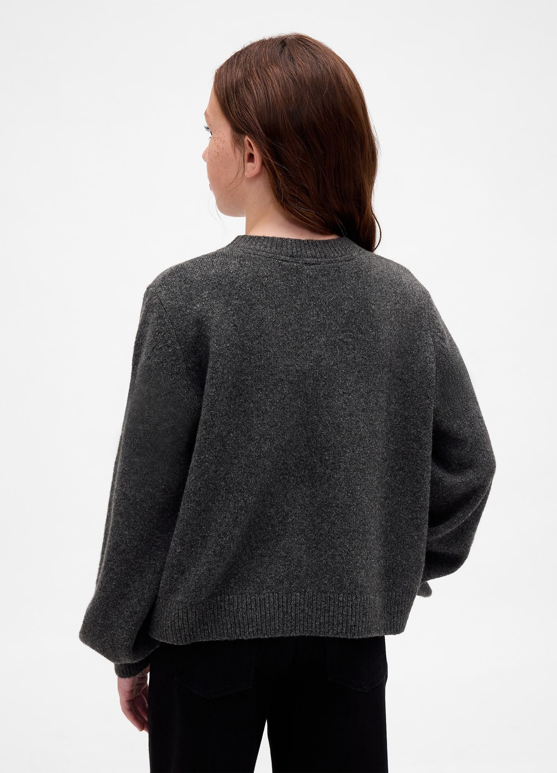 Maglione in misto cotone con fiocco