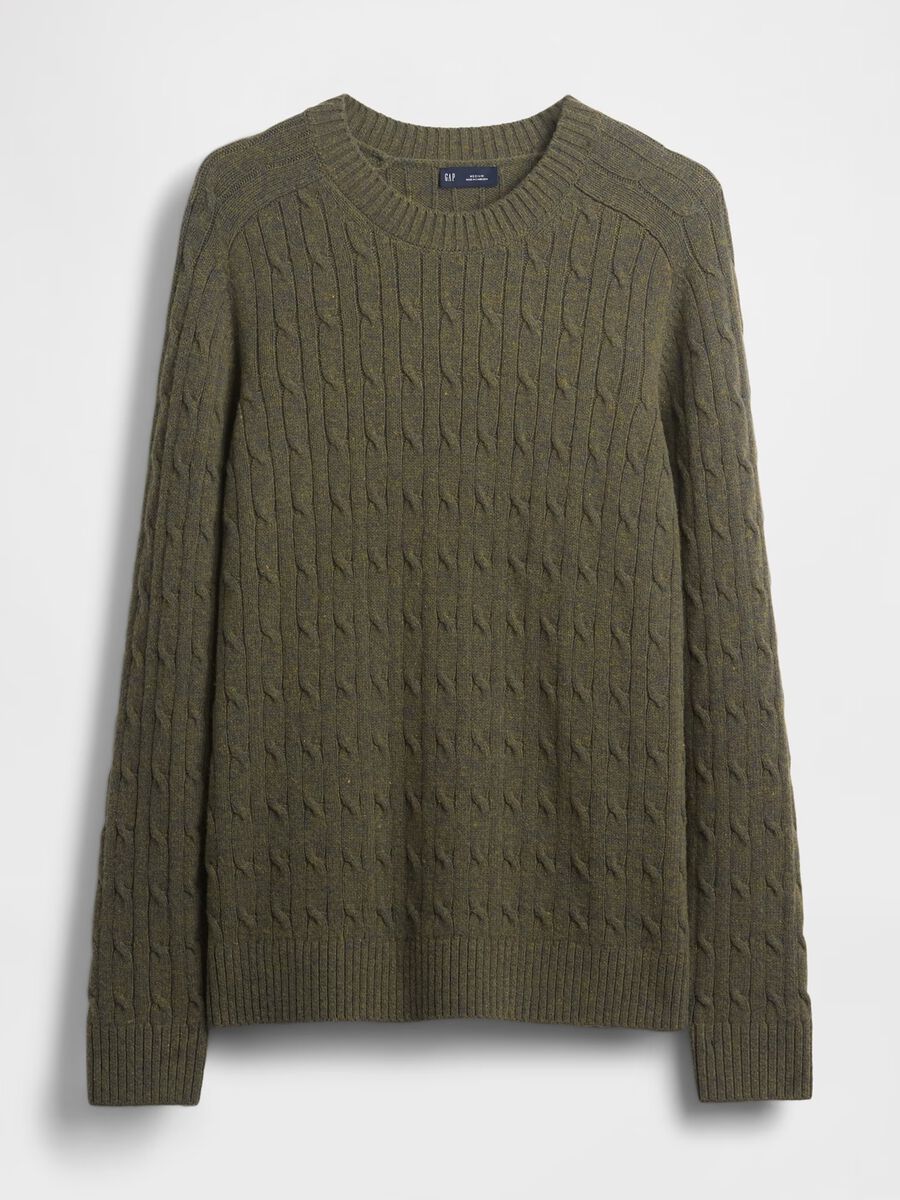 Green Wool Jumper Man_3