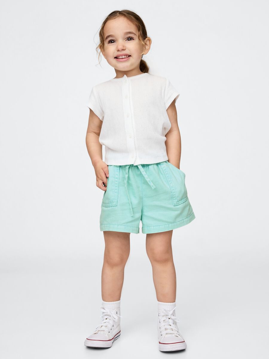 Shorts verde acqua per bambina Bimba_0