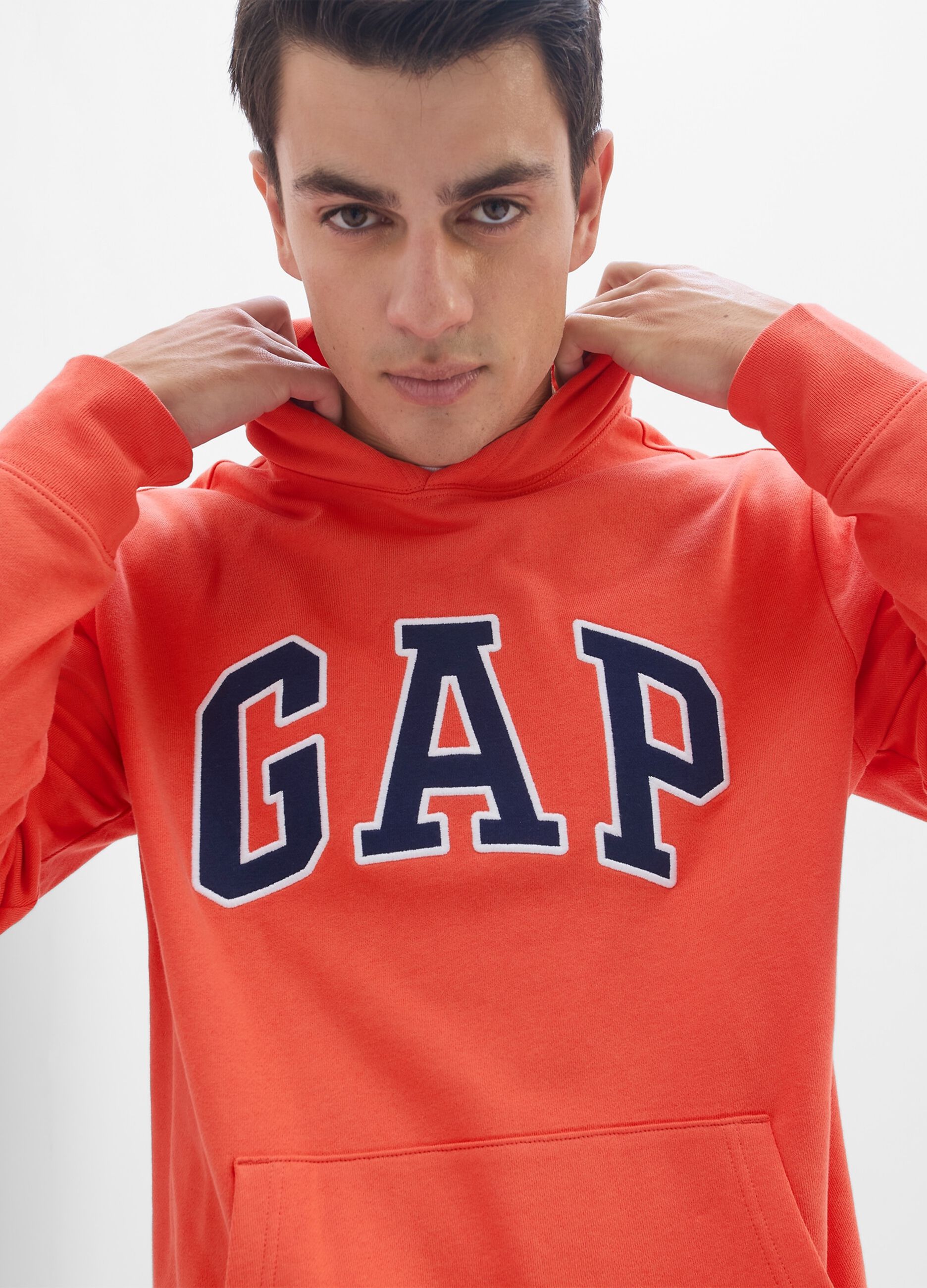 French terry sweatshirt with embroidered logo