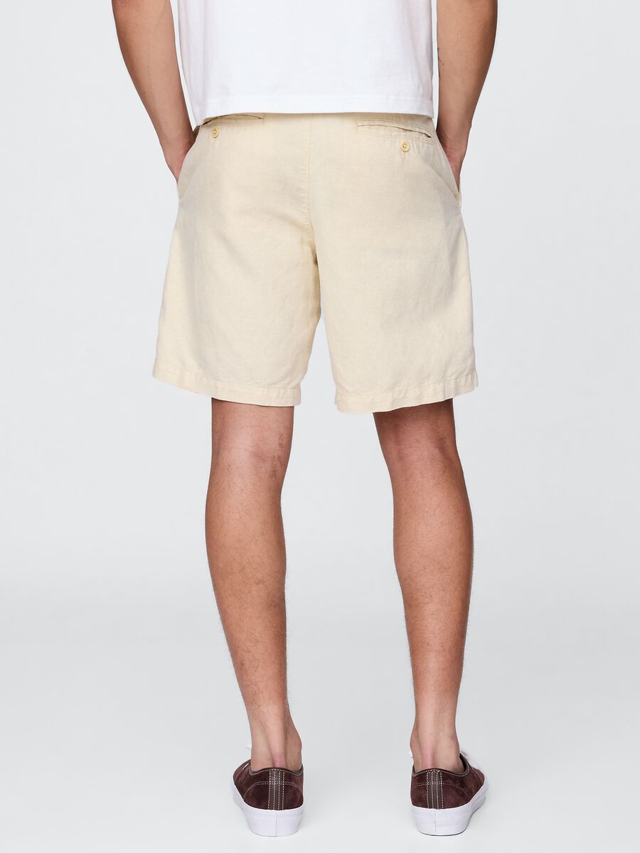 Shorts beige in misto lino e cotone Gap Uomo_2