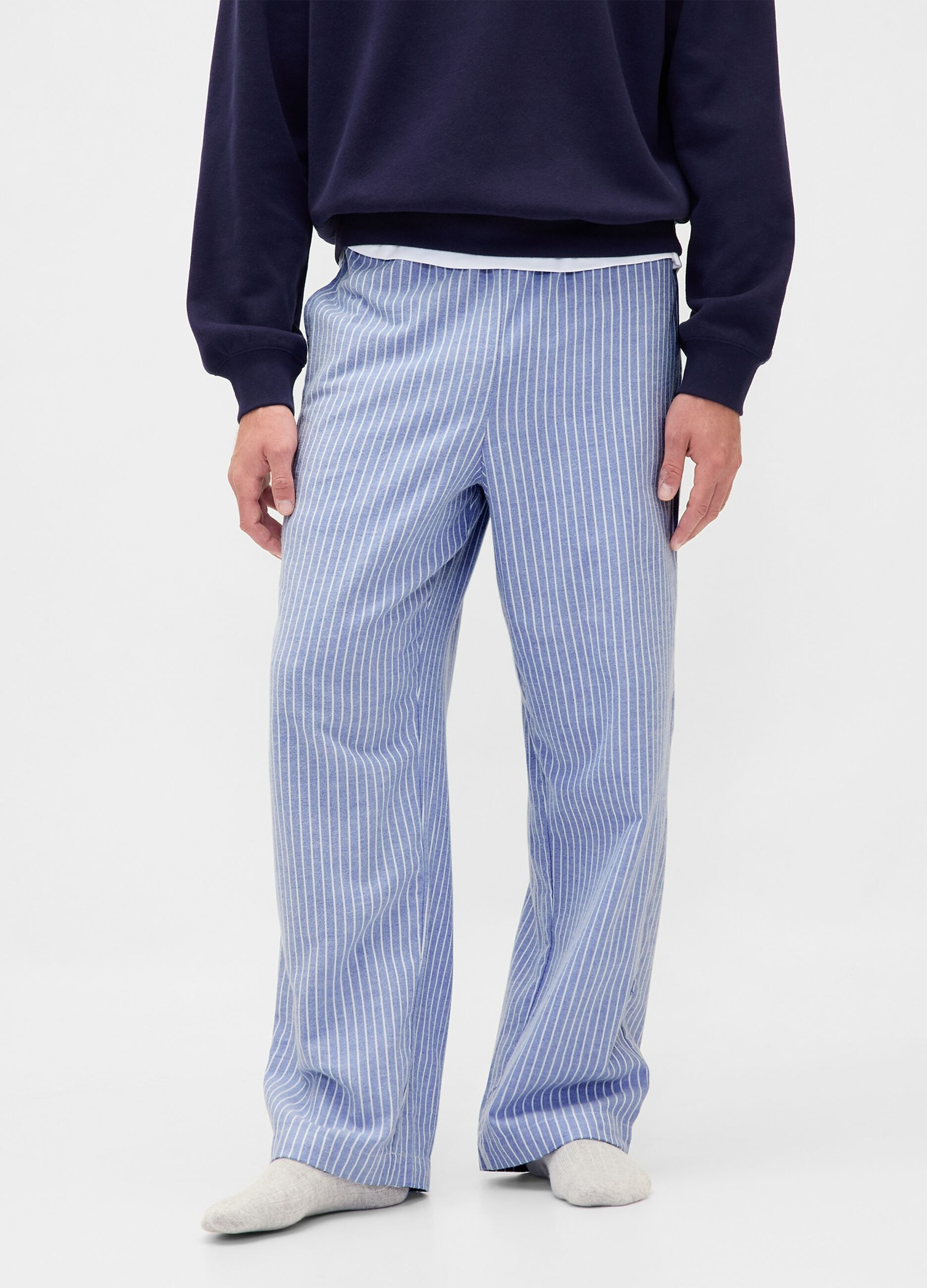 Pigiama azzurro in cotone_4