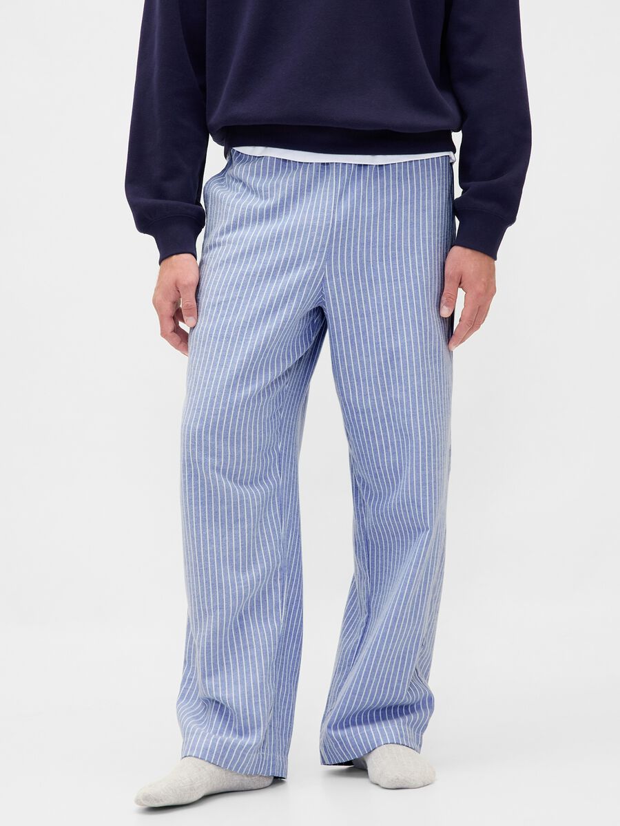 Pigiama azzurro in cotone Donna_4
