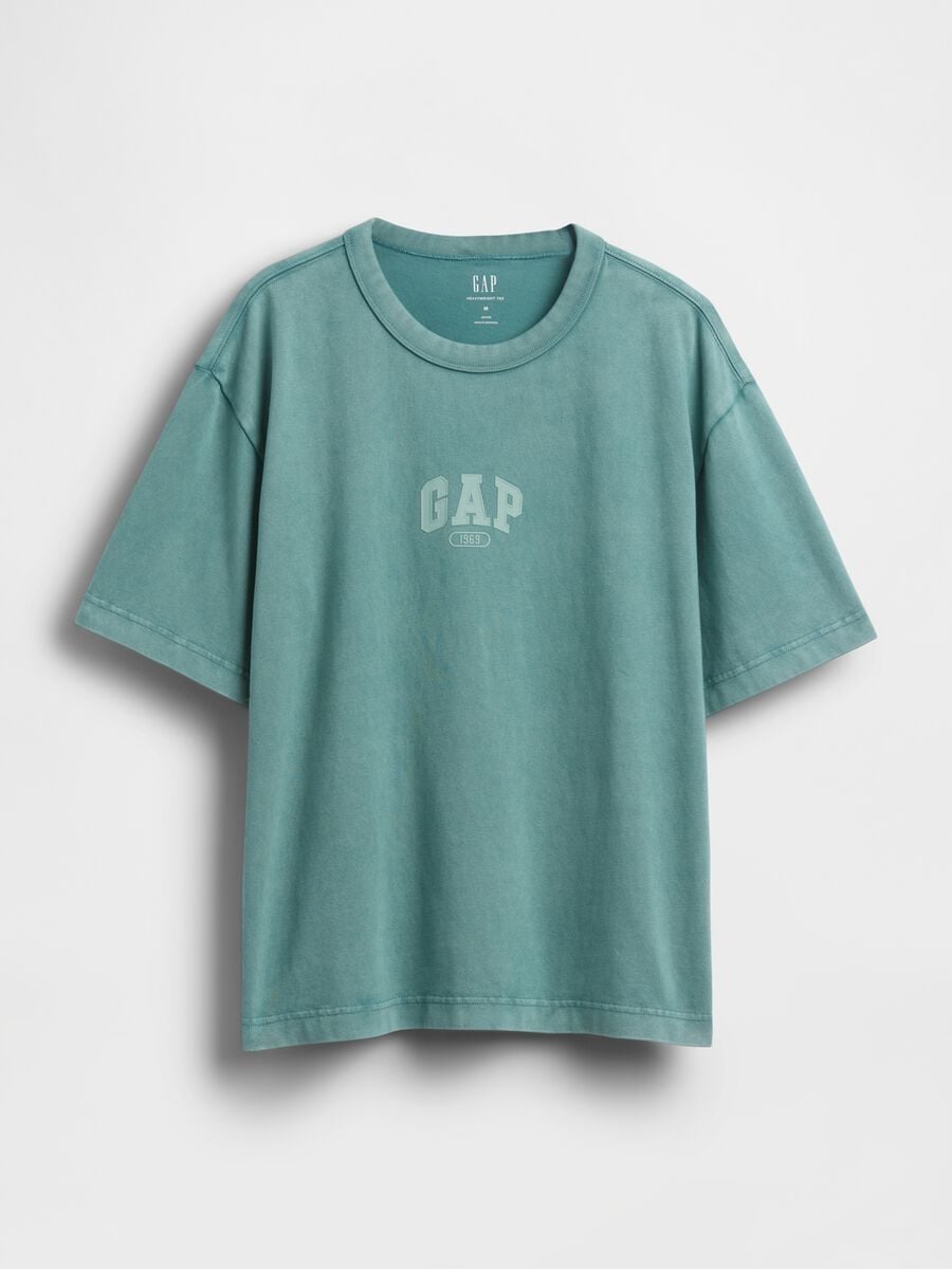 T-shirt a maniche corte in puro cotone con logo GAP Uomo_3