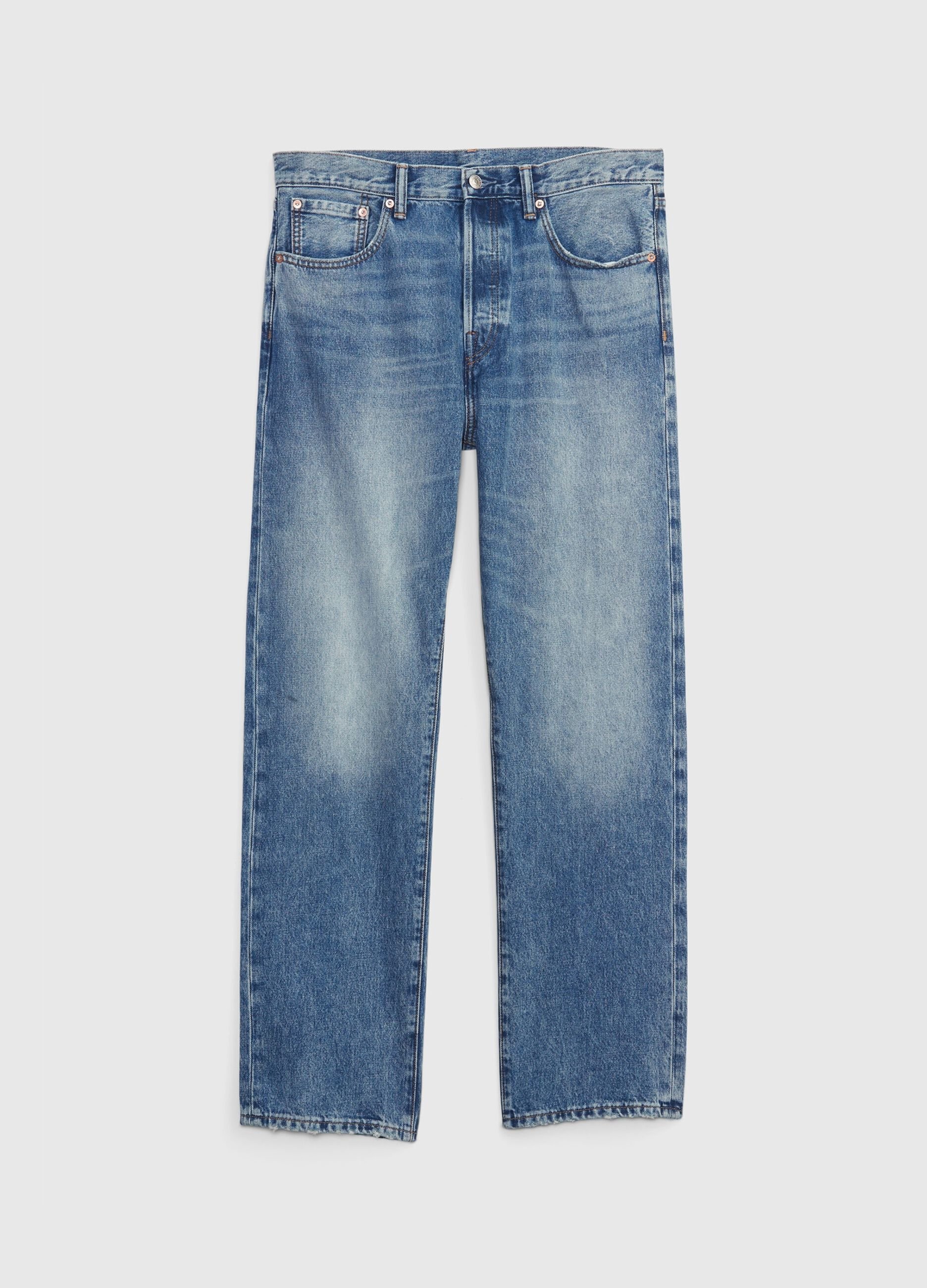 Straight-fit jeans in organic cotton