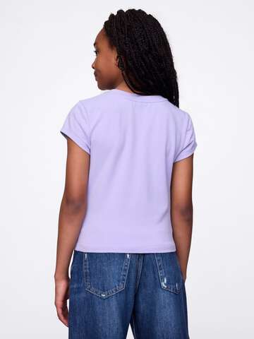 T-shirt viola in cotone stretch_1