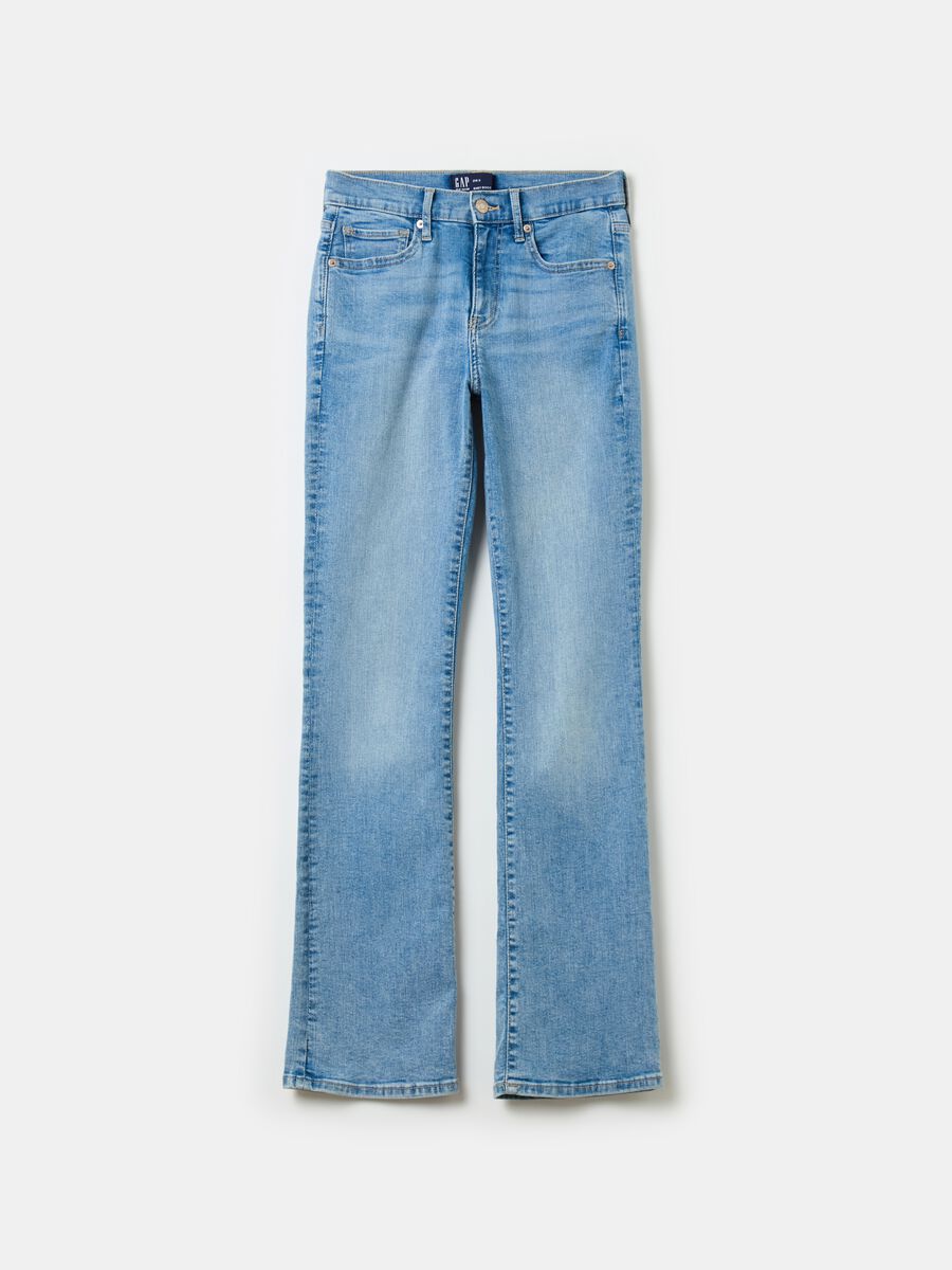 Flare-fit mini bootcut jeans with mid-rise waist Woman_4
