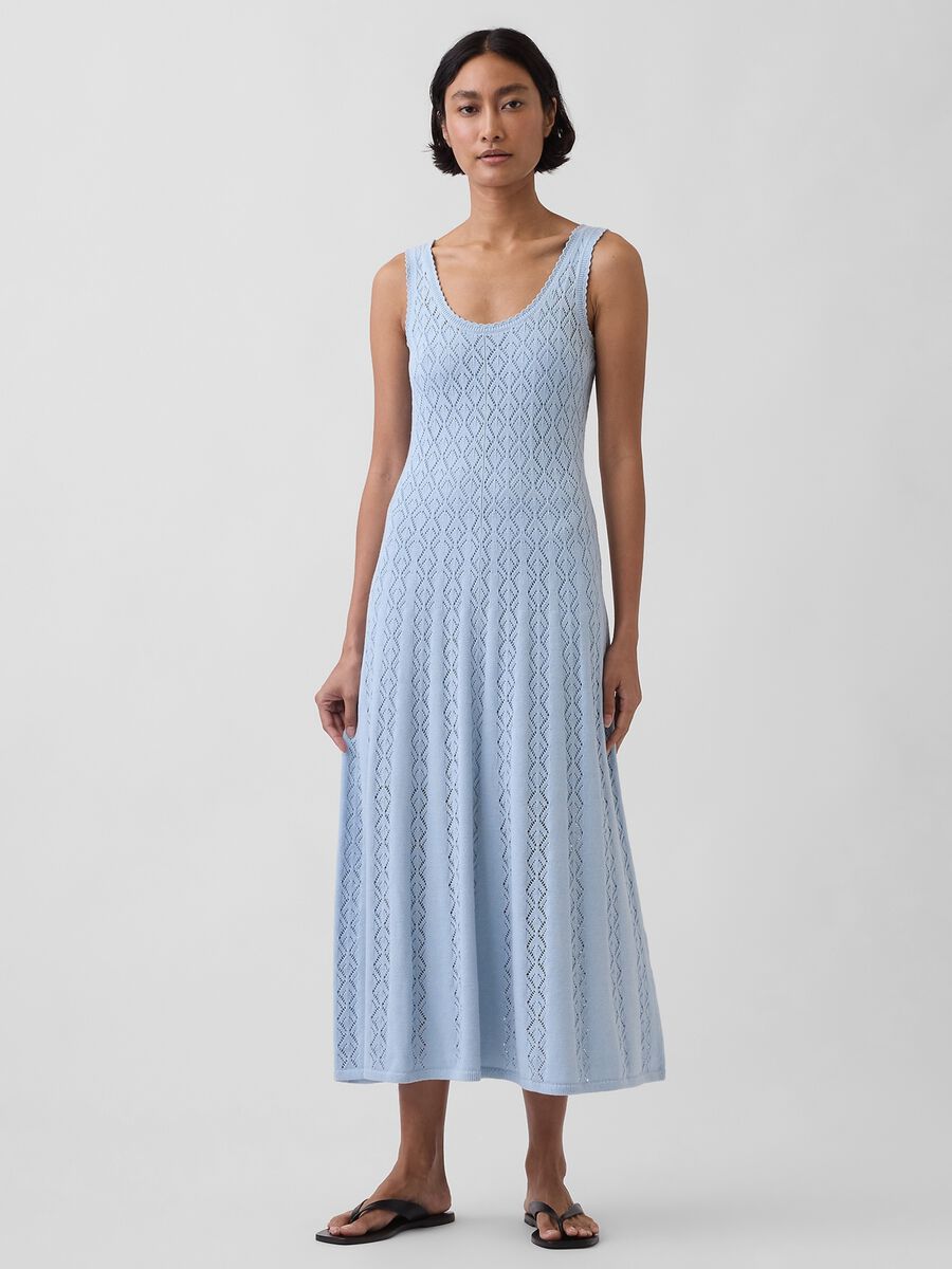 Vestito lungo in puro cotone Donna_0