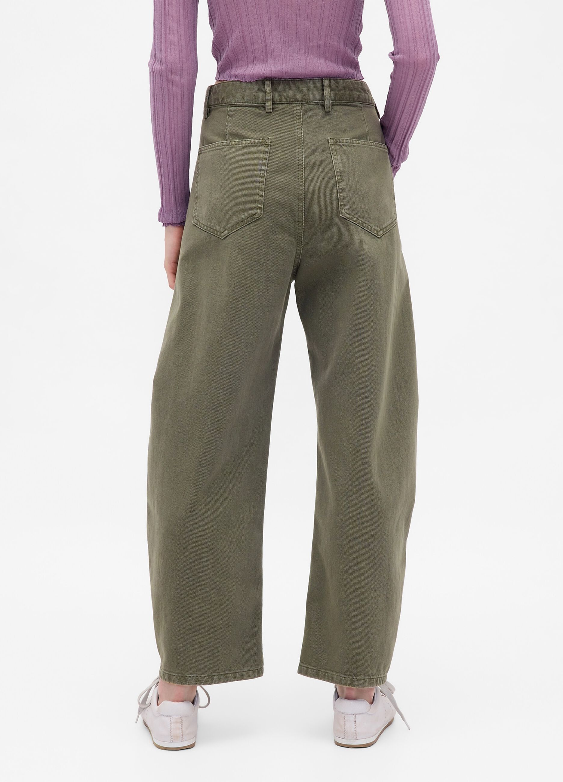 Pantaloni verde in cotone_2