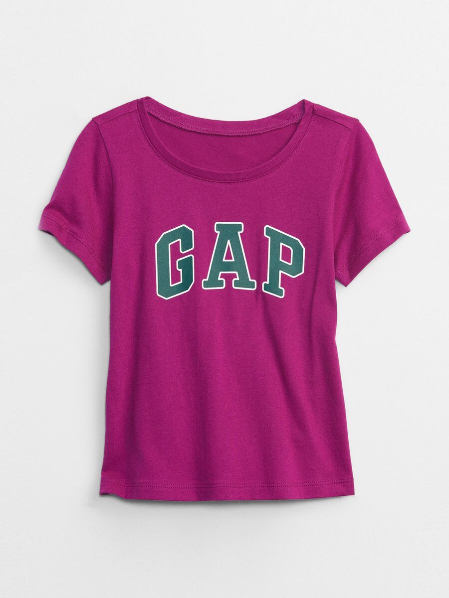 Cotton T-shirt with logo print Toddler Girl_0
