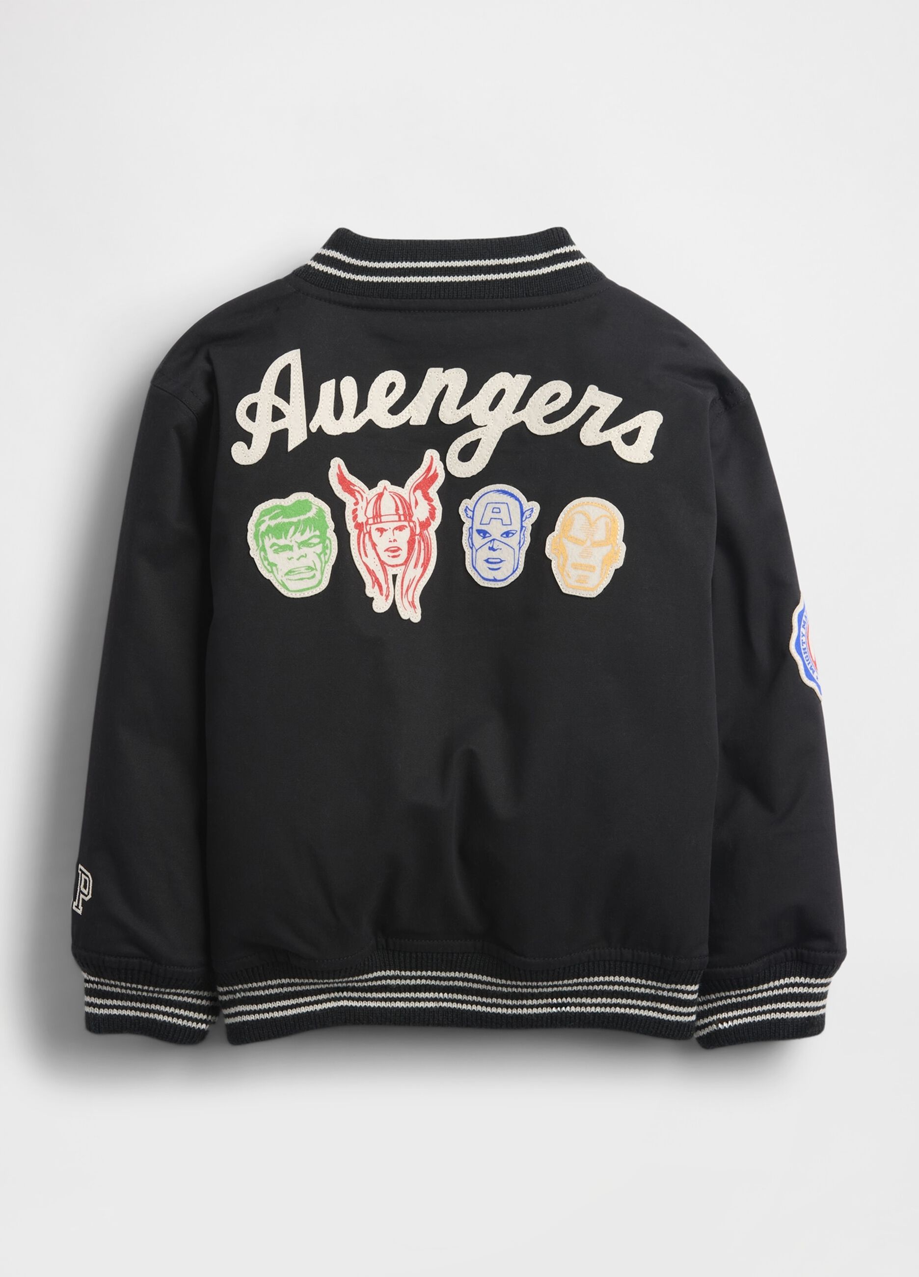 Bomber nero Avengers per bambino