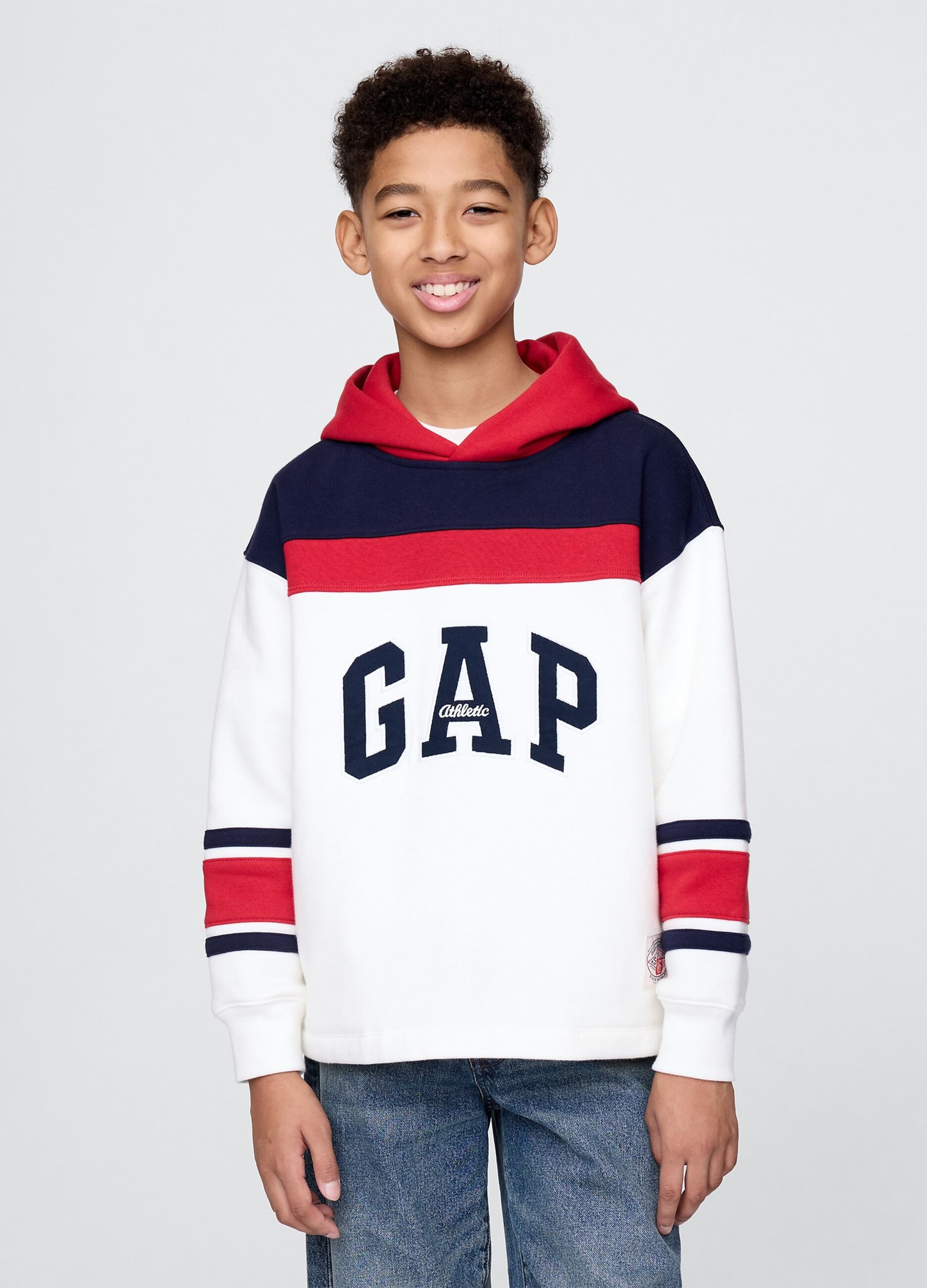 Felpa con cappuccio color block GAP Kids
