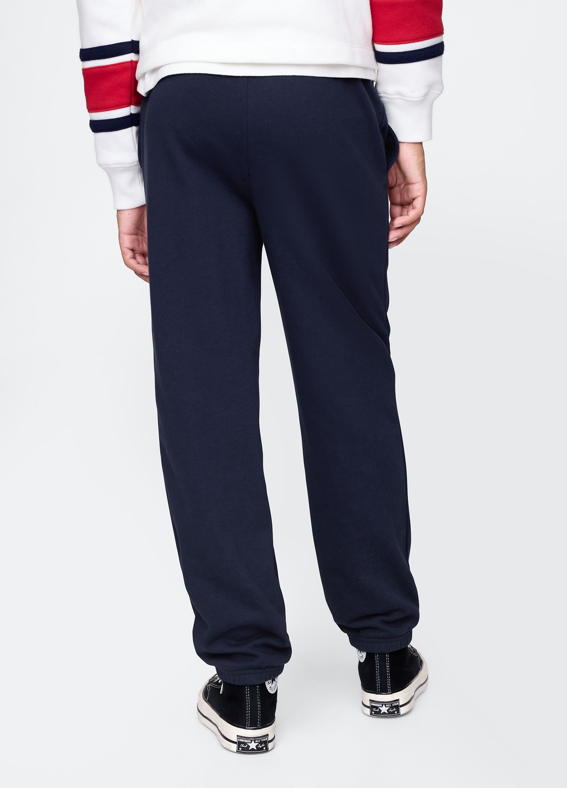 Pantaloni blu navy GAP Kids in misto cotone_2