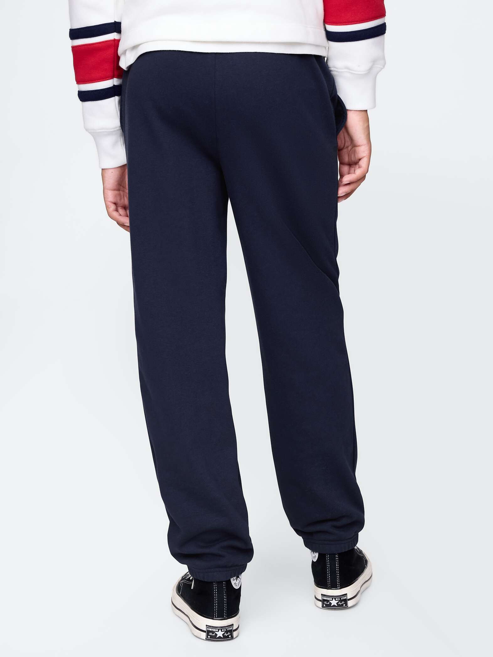 Pantaloni blu navy GAP Kids in misto cotone_2