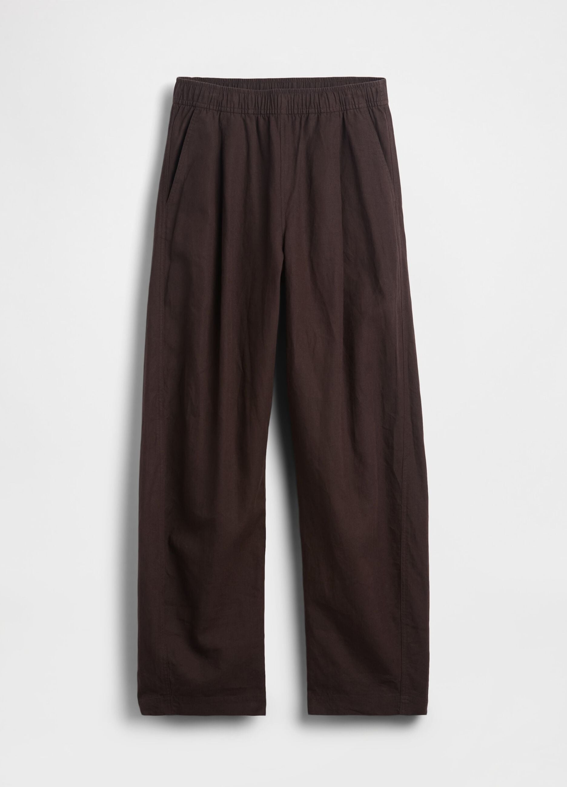 Pantaloni palazzo in misto lino