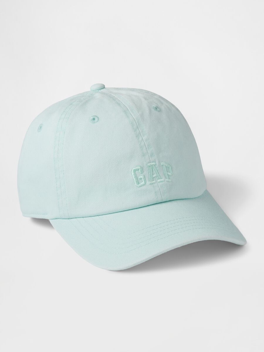 Cappello da baseball azzurro in cotone Uomo_0