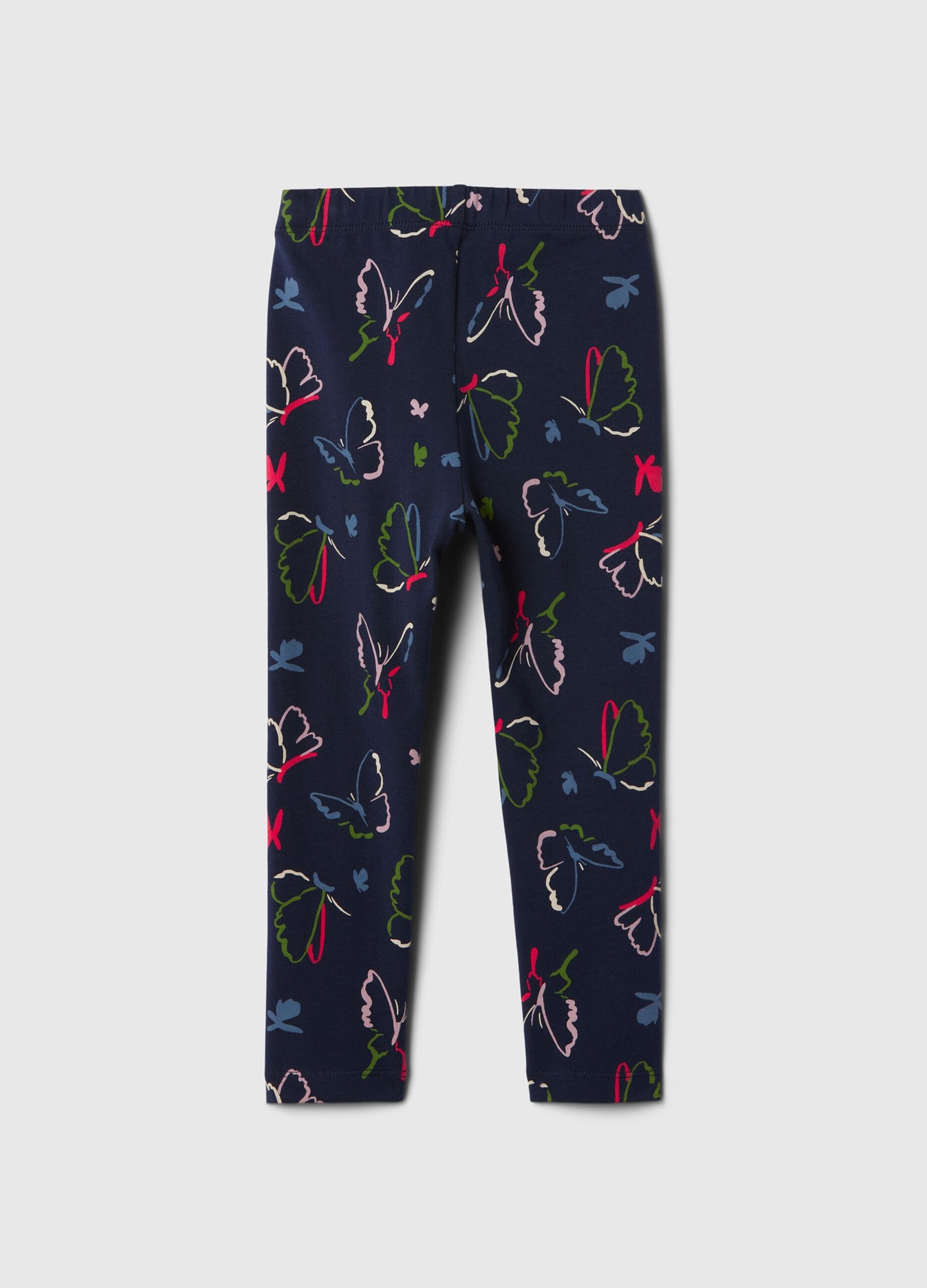 Leggings in cotone stretch con stampa_1
