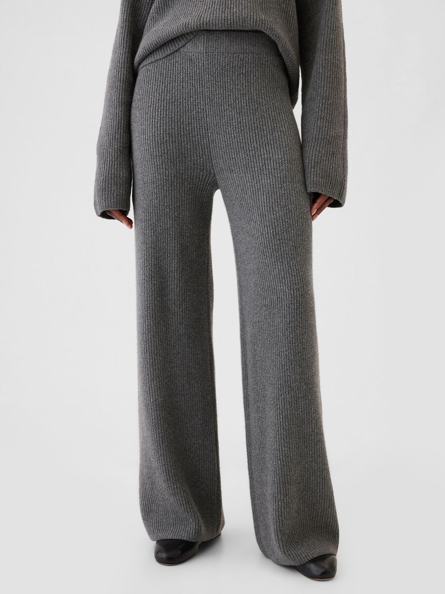 Pantalone a gamba larga a coste inglesi Donna_1