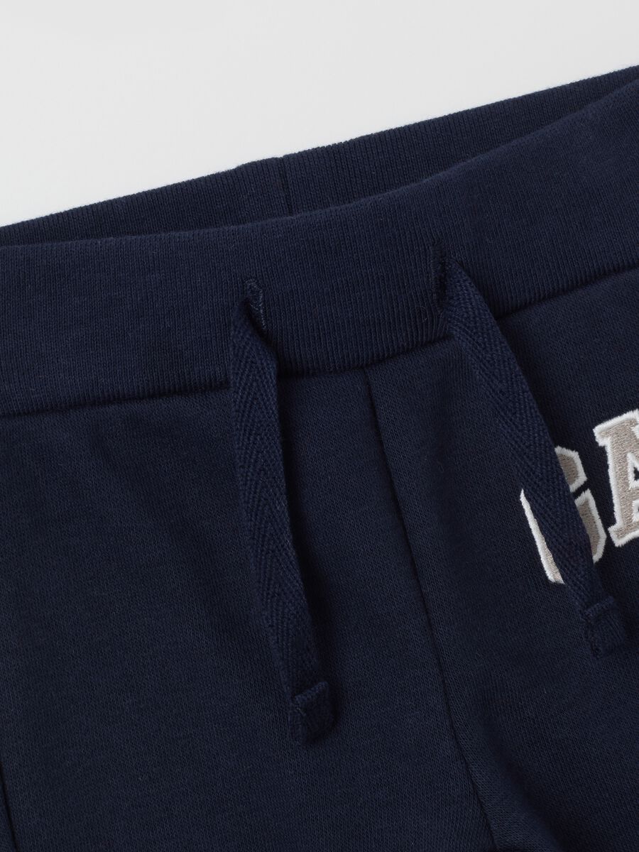 Joggers in felpa con ricamo logo Bimbo_3
