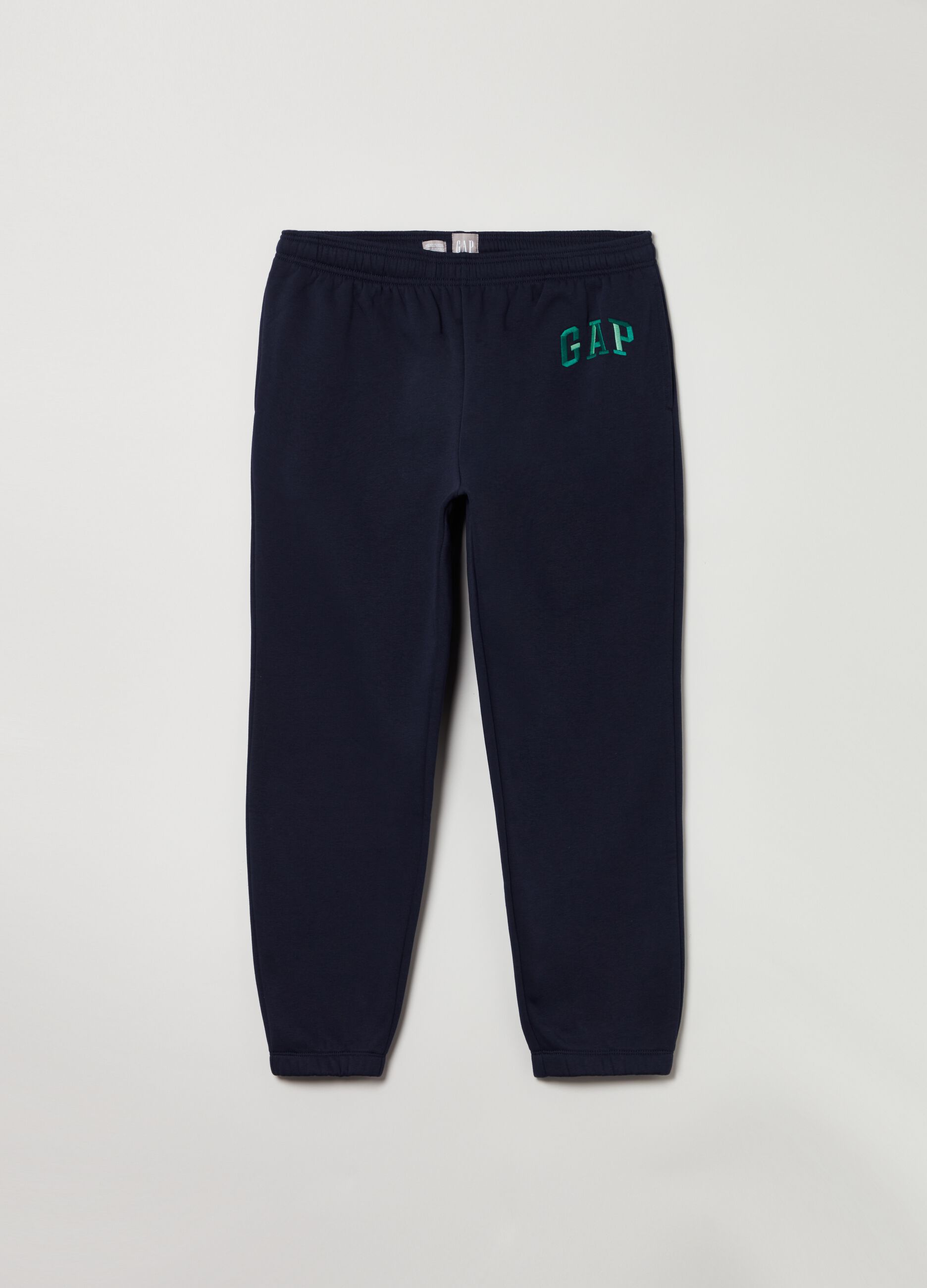 Plush joggers with embroidered logo