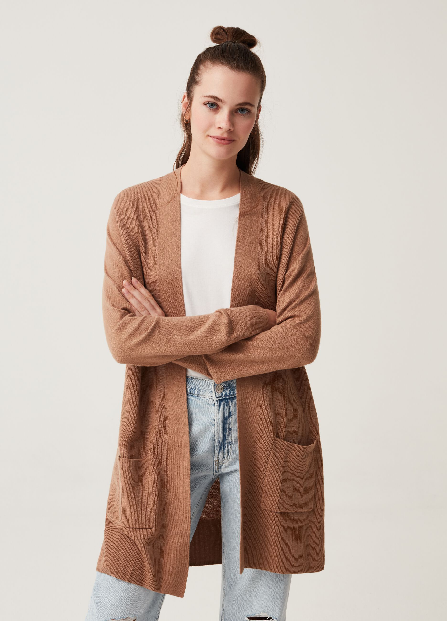 Long cardigan with pockets_1