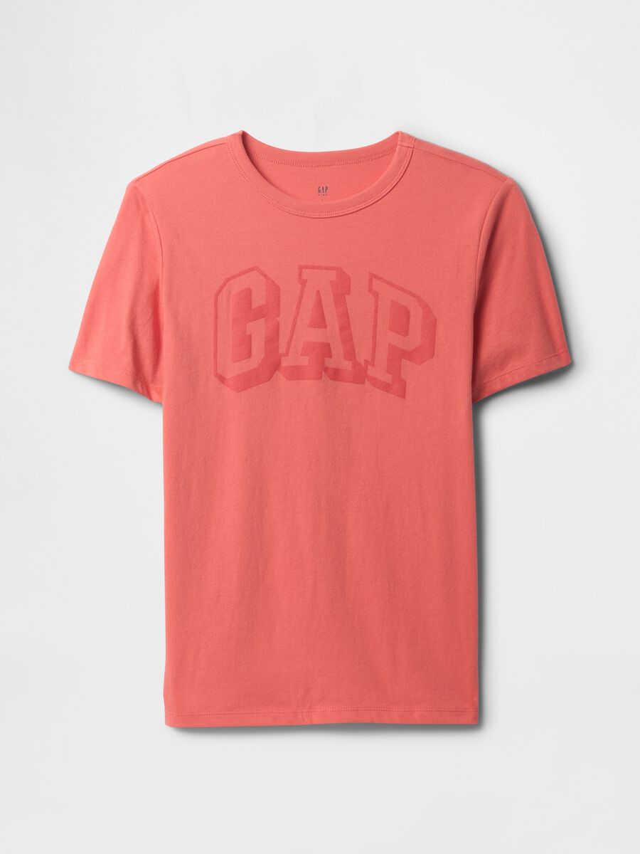 T-shirt a maniche corte arancione in cotone GAP Kids Bambino_0