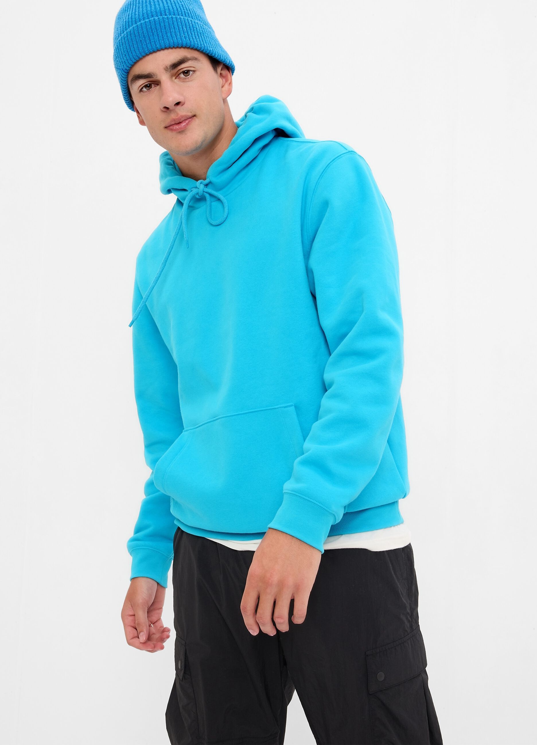 Solid colour hoodie