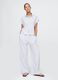 Striped linen and viscose palazzo trousers by Gap_0