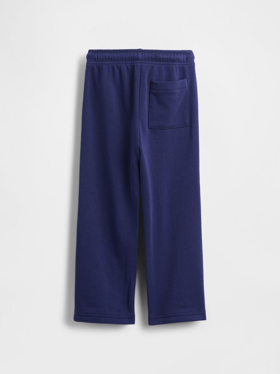 Blue trousers for boys in cotton and polyester blend Baby Boy_1